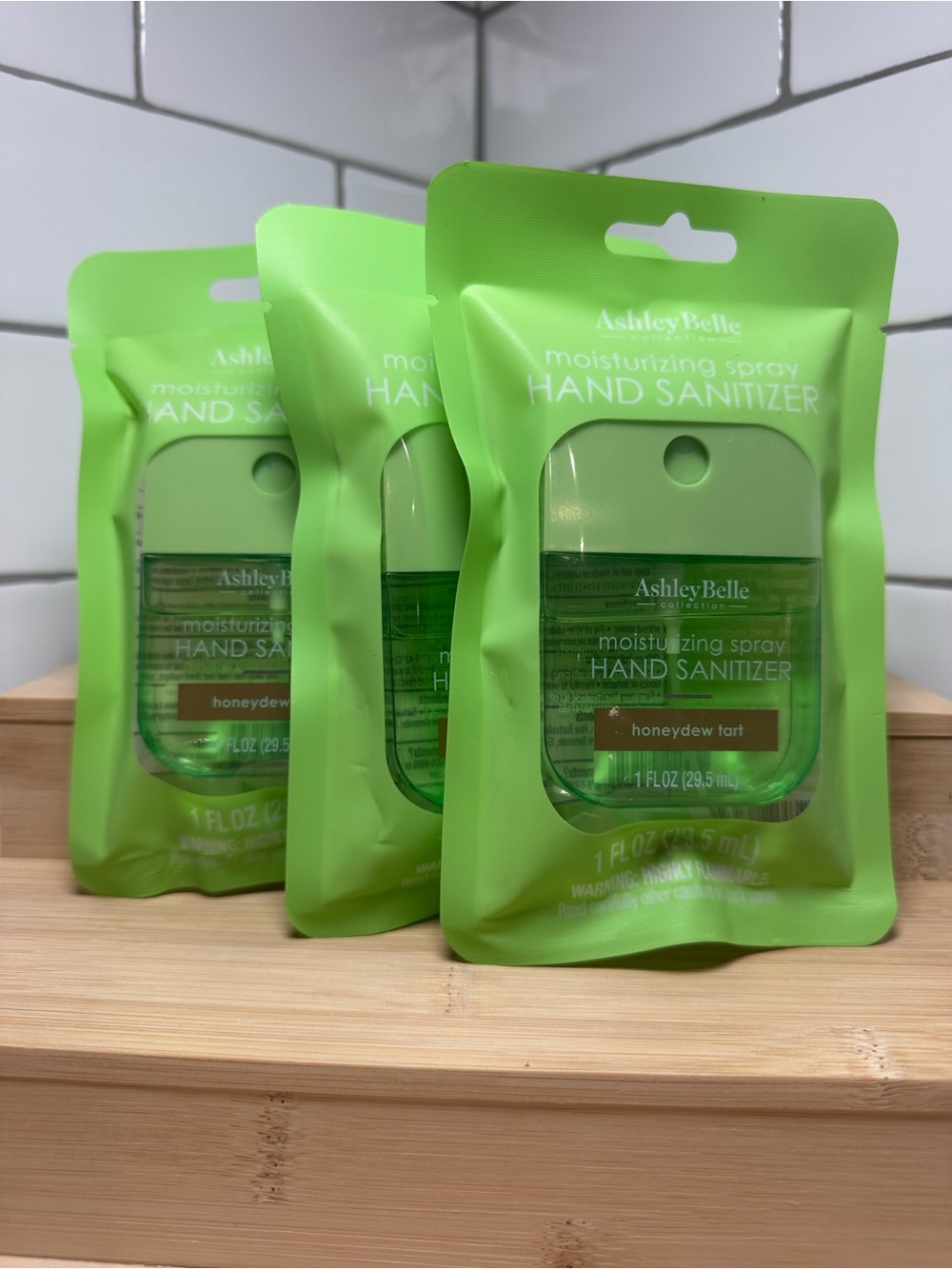 Honeydew Tart Moisturizing Spray Hand Sanitizer X3